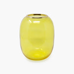 Chao - Murano glass vase - Yellow matte and shiny
