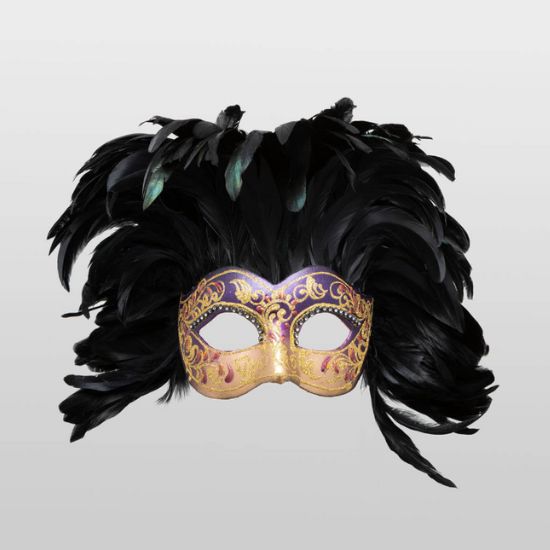 Colombina with Feathers Mask