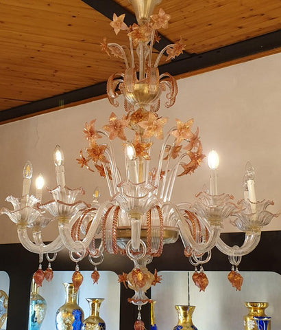 755 - Murano glass chandelier