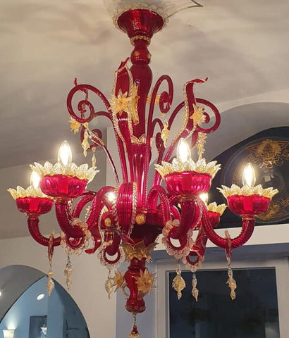 800 - Murano glass chandelier