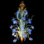 Lampadario in vetro di Murano floreale