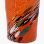 COSMIC - 6 Venetian GLASS “GOTO” with Murrine ORANGE
