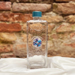 Bottiglia in vetro con medaglione di Murrine - Blu