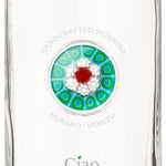 Bottiglia in vetro con medaglione di Murrine - Italia
