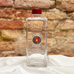 Bottiglia in vetro con medaglione di Murrine - Nero, Rosso, Giallo