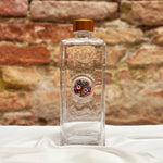 Bottiglia in vetro con medaglione di Murrine - Rosso