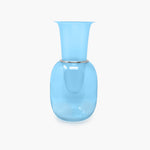 Chao - Murano glass vase - Light blue matte and shiny