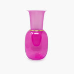 Chao - Murano glass vase - Pink matte and shiny