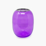 Chao - Murano glass vase - Violet matte and shiny