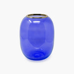 Chao - Murano glass vase - Blue matte and shiny