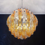 Damocle 140 Cry-Amber - Poliedri - Vintage chandelier