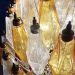 Damocle 140 Cry-Amber - Poliedri - Vintage chandelier