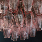 Damocle 140 pink - Poliedri - Vintage chandelier