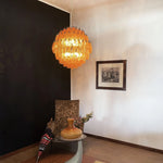 Damocle 140 amber - Poliedri - Vintage chandelier