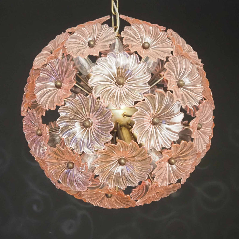 Margherita 51 Pink - Vintage Sputnik chandelier