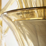 ROBERTO CAVALLI AMBER/GOLD - Murano Glass Chandelier