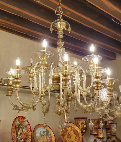 557 - Murano glass chandelier