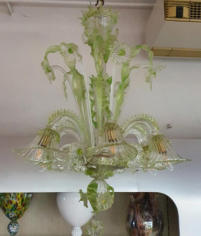 570 - Lampadario in vetro di Murano