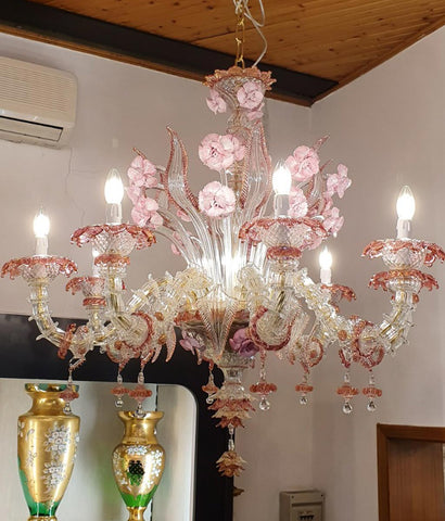 683 - Murano glass chandelier