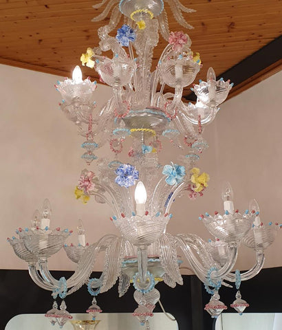 708 - Murano glass chandelier