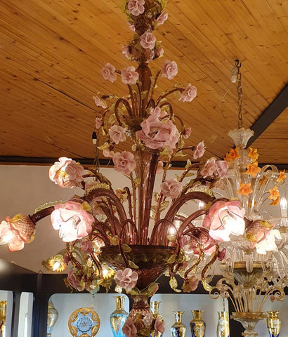 725 - Murano glass chandelier