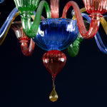 Multicolor Murano chandelier