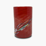 COSMIC - 6 Venetian GLASS “GOTO” with Murrine RED