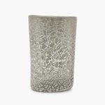 Venetian GLASS "GOTO" SET - Cracked silver Grey