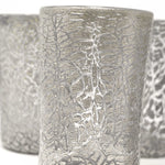 Venetian GLASS "GOTO" SET - Cracked silver Grey