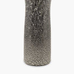 Caraffa in vetro di Murano - con argento craccato - Nero
