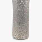 Caraffa in vetro di Murano - con argento craccato - Grigio