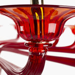 RED FIRE - Murano chandelier