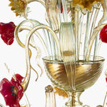 SOLE & PAPAVERI - Floral Murano chandelier