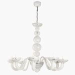 WHITE STRIPES - Murano chandelier